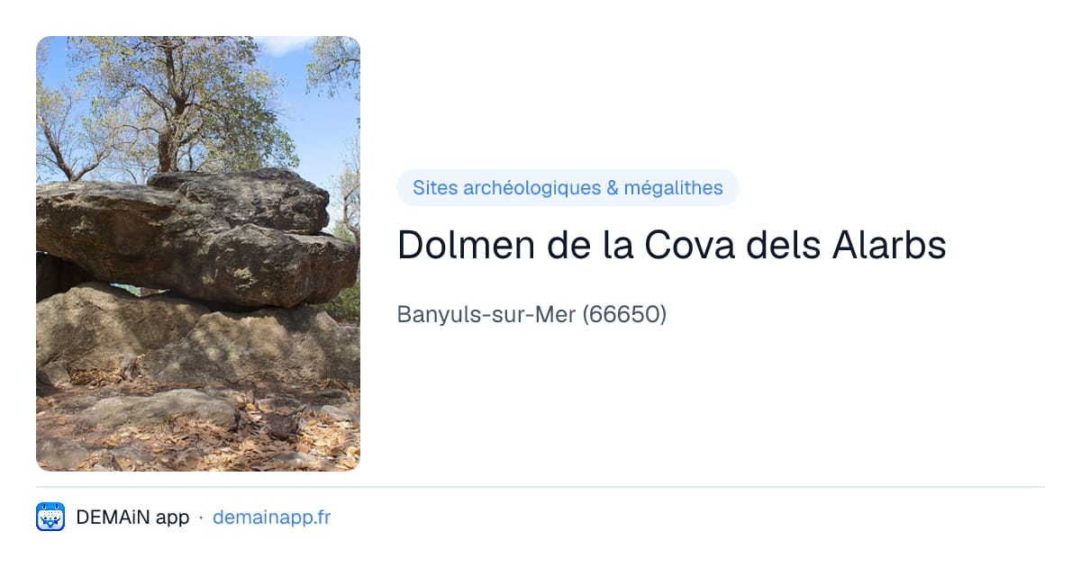 Dolmen de la Cova dels Alarbs — Banyuls-sur-Mer