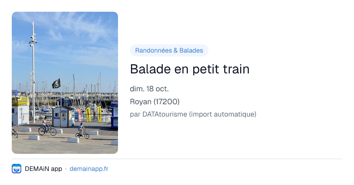 Balade en petit train — Royan