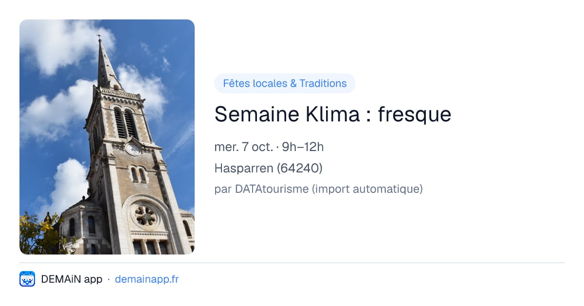 Semaine Klima : fresque — Hasparren