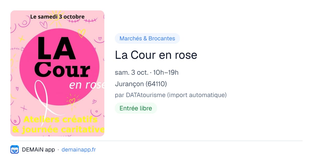 La Cour en rose — Jurançon