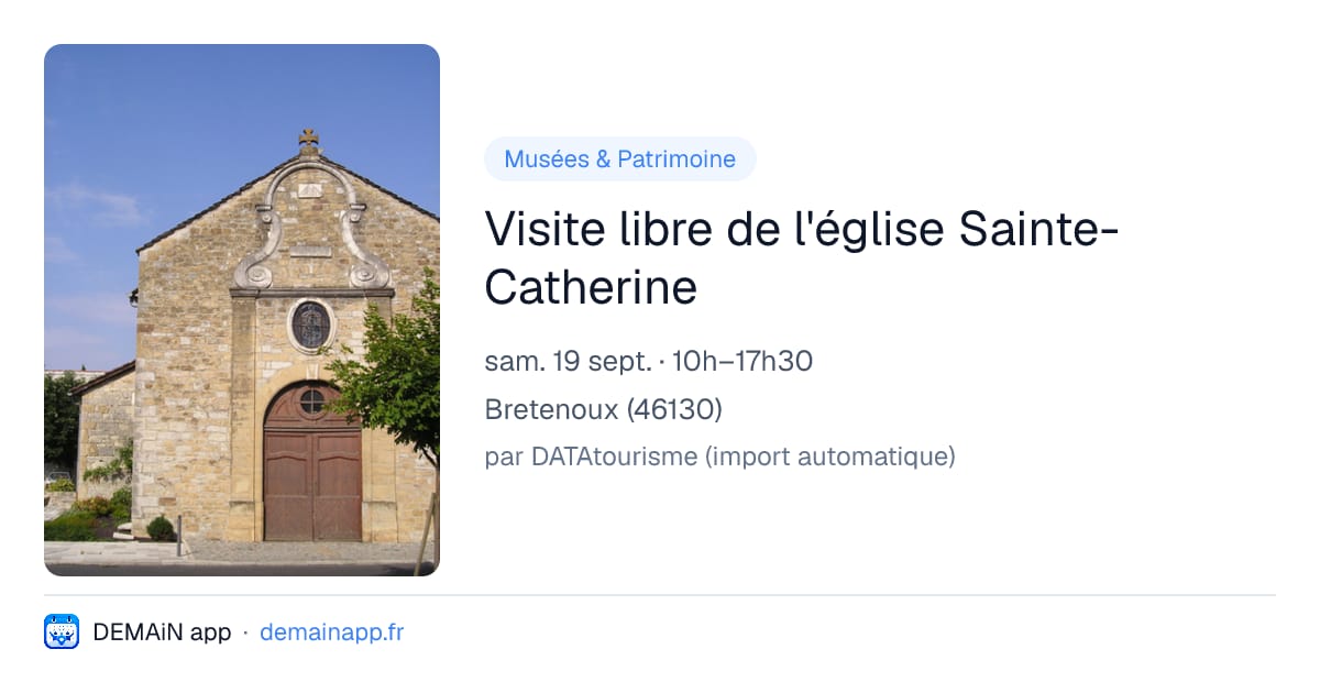 Visite libre de l'église Sainte-Catherine — Bretenoux