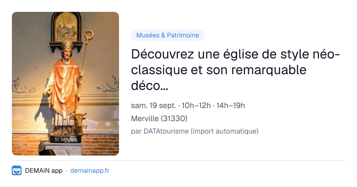 Découvrez une église de style néo-classique et son remarquable décor peint — Merville