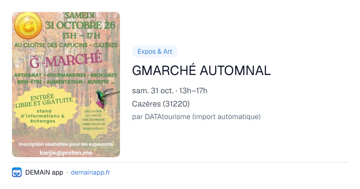 GMARCHÉ AUTOMNAL — Cazères