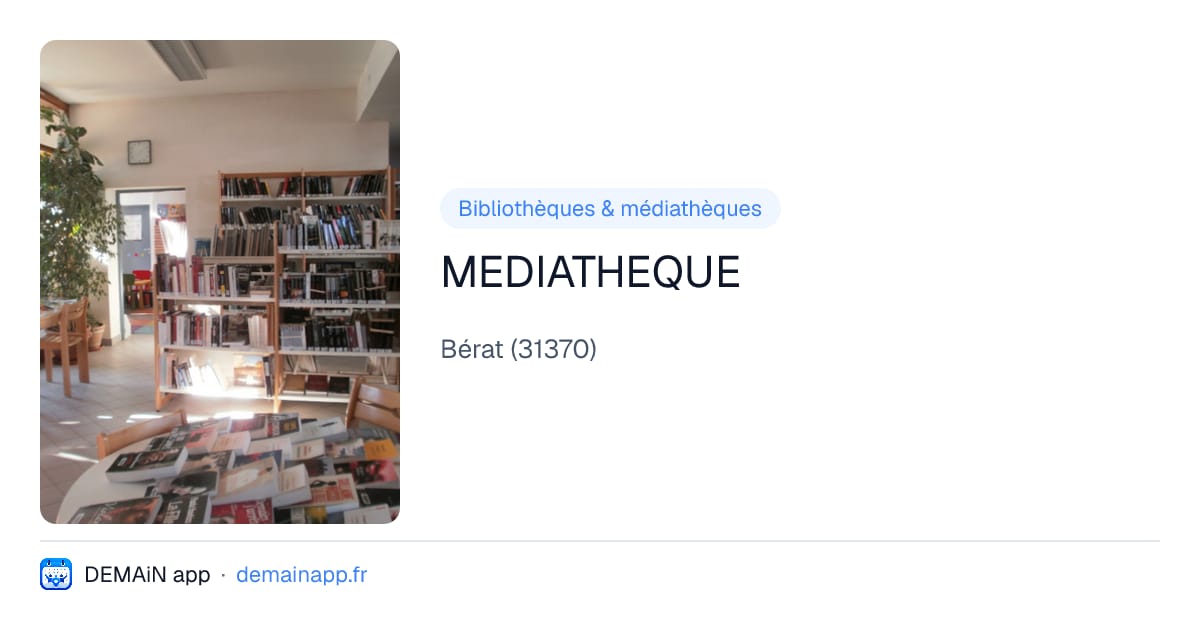 MEDIATHEQUE — Bérat