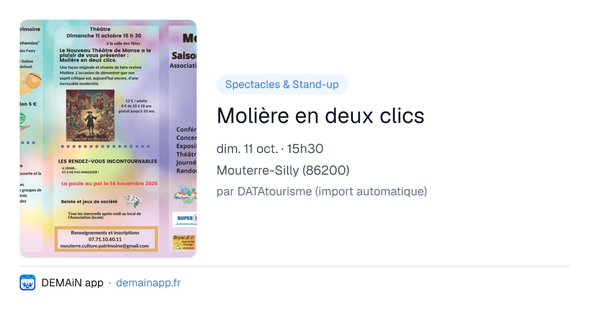 Molière en deux clics — Mouterre-Silly