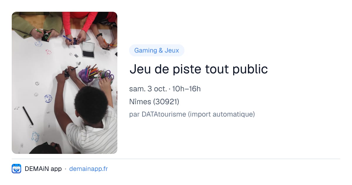 Jeu de piste tout public — Nîmes