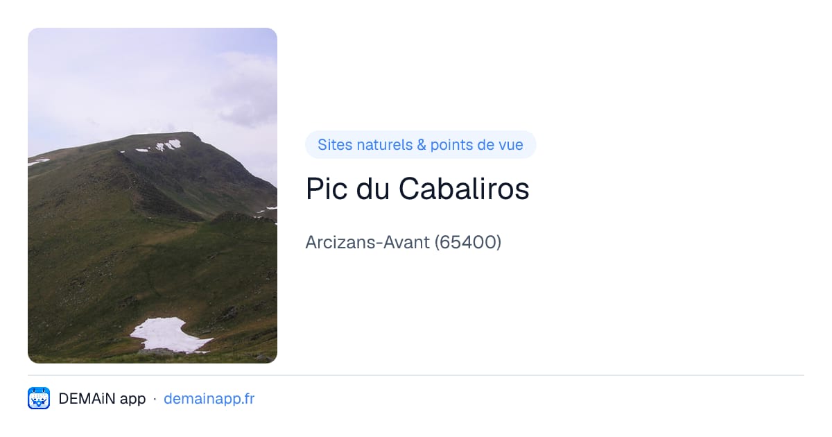 Pic du Cabaliros — Arcizans-Avant