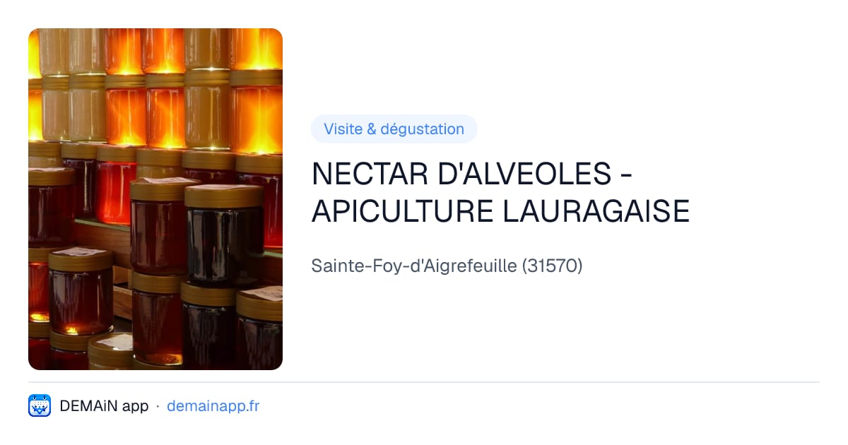 NECTAR D'ALVEOLES - APICULTURE LAURAGAISE — Sainte-Foy-d'Aigrefeuille