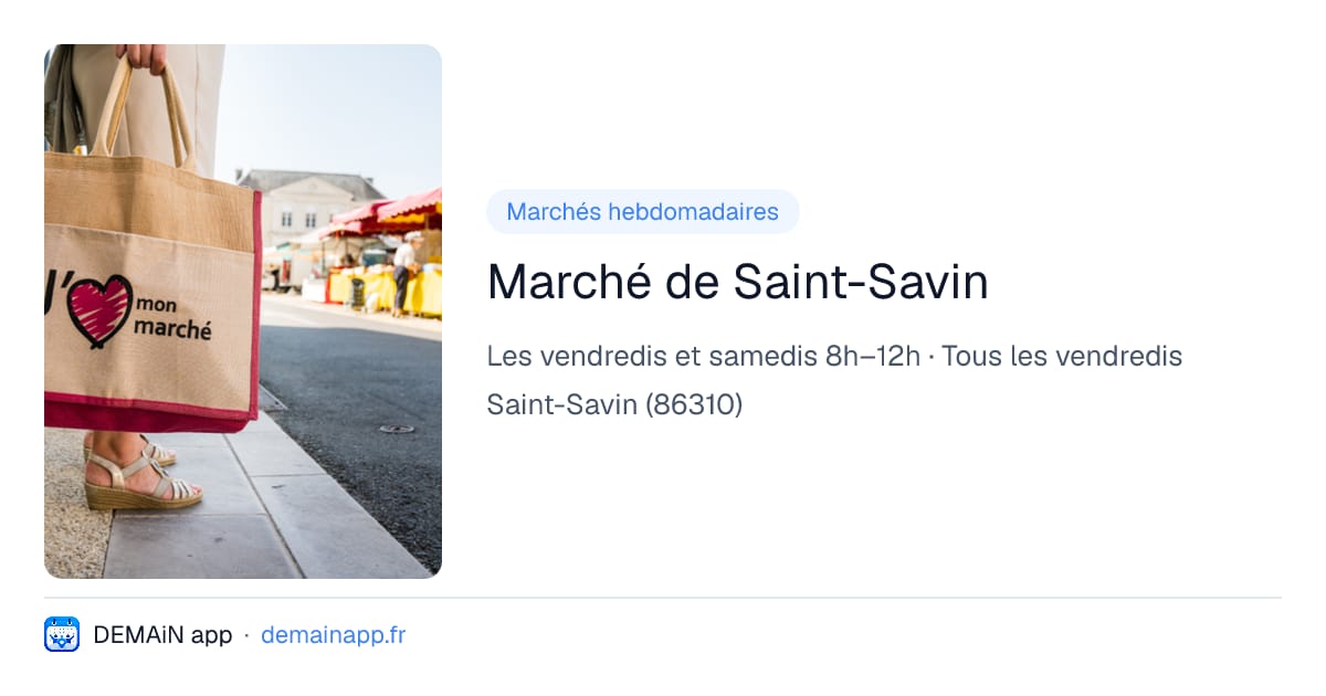 Marché de Saint-Savin — Saint-Savin