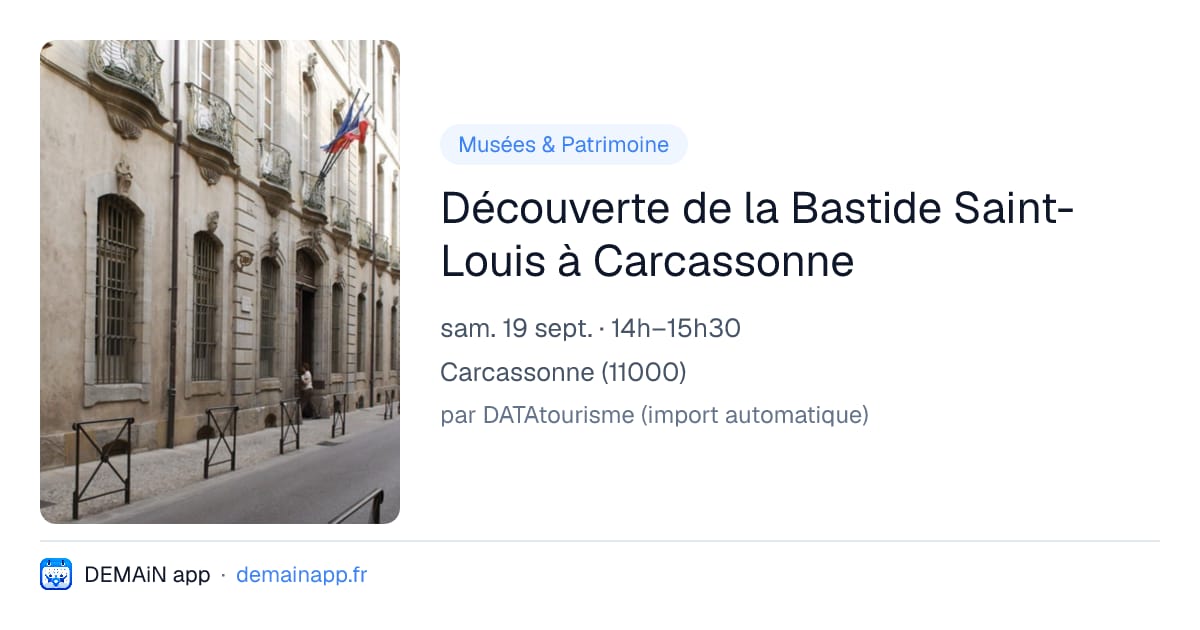 Découverte de la Bastide Saint-Louis à Carcassonne — Carcassonne
