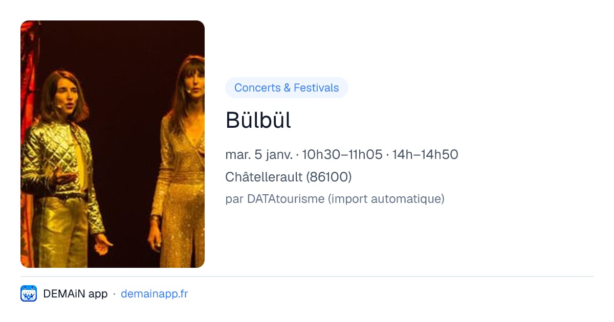 Bülbül — Châtellerault