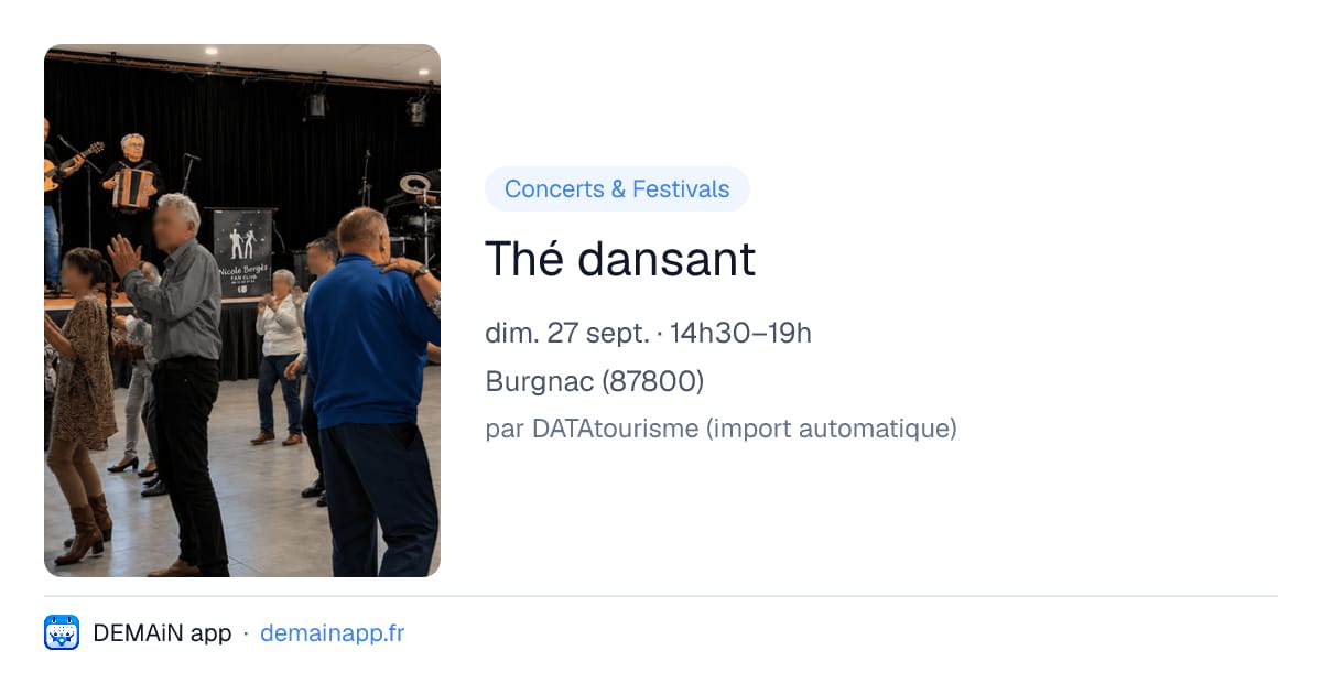 Thé dansant — Burgnac