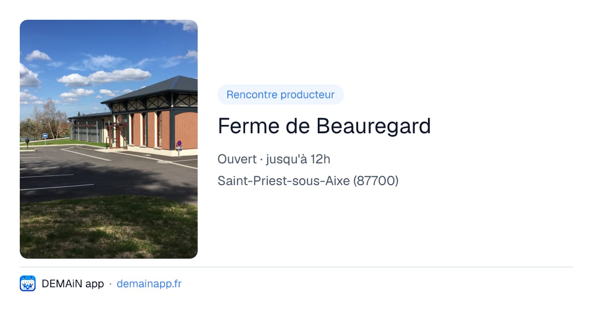 Ferme de Beauregard — Saint-Priest-sous-Aixe