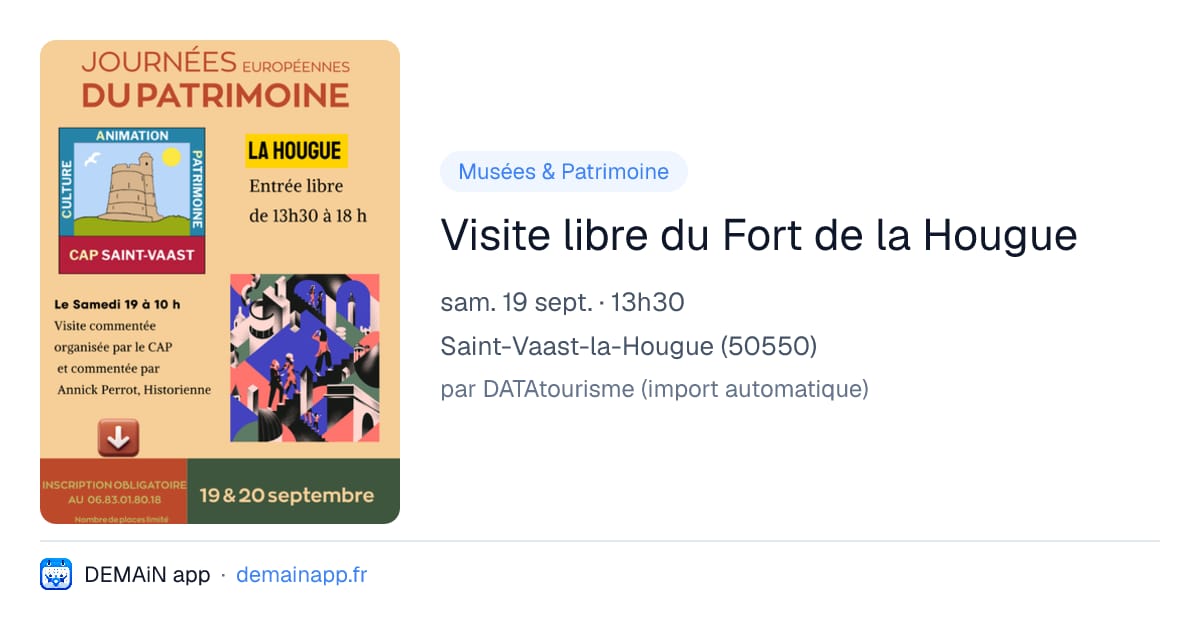 Visite libre du Fort de la Hougue — Saint-Vaast-la-Hougue