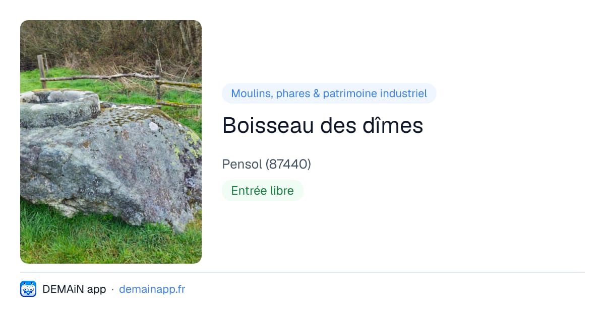 Boisseau des dîmes — Pensol