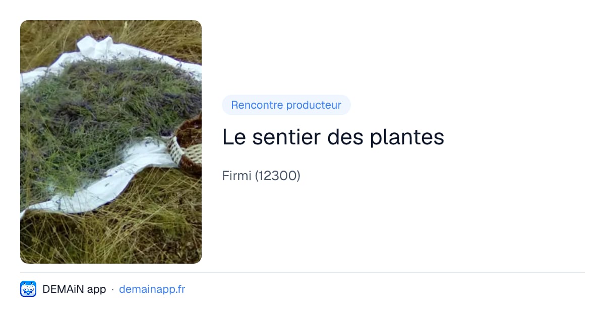 Le sentier des plantes — Firmi