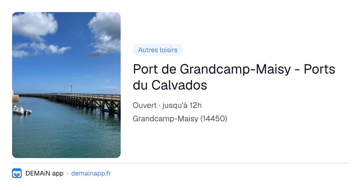 Port de Grandcamp-Maisy - Ports du Calvados — Grandcamp-Maisy