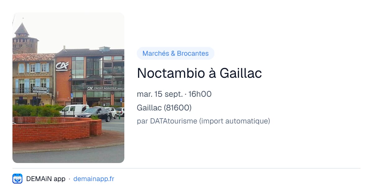 Noctambio à Gaillac — Gaillac