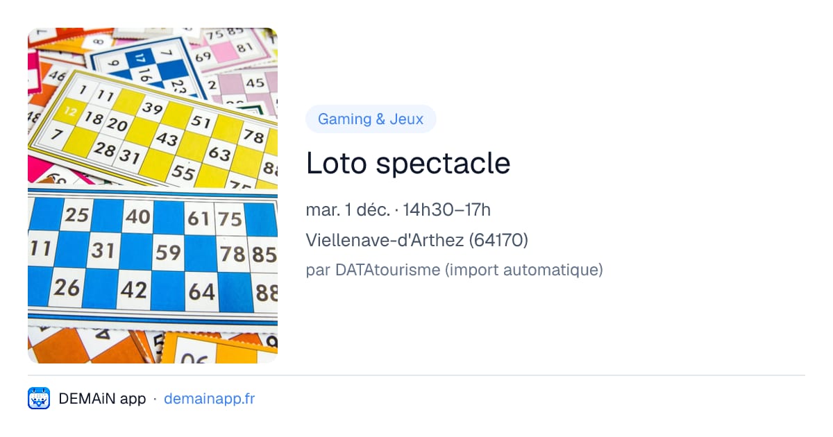 Loto spectacle — Viellenave-d'Arthez