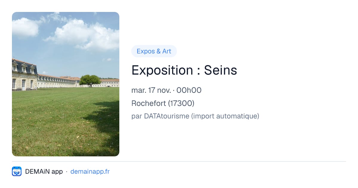 Exposition : Seins — Rochefort