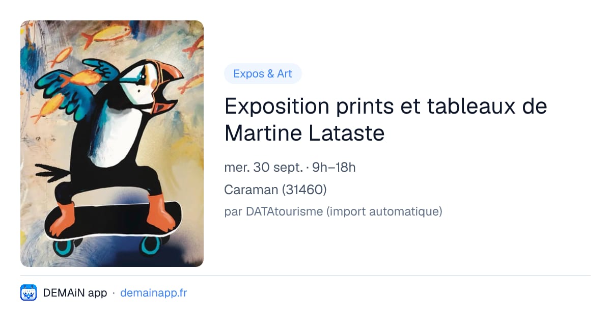 Exposition prints et tableaux de Martine Lataste — Caraman