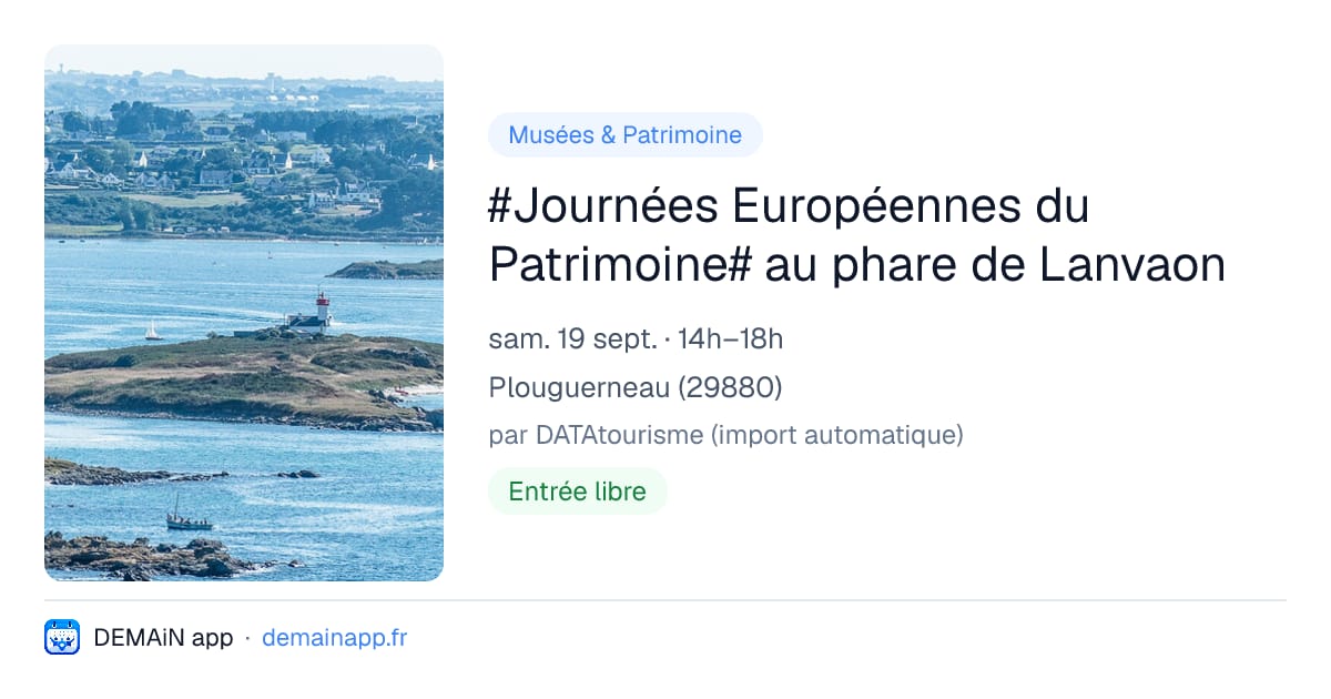 #Journées Européennes du Patrimoine# au phare de Lanvaon — Plouguerneau