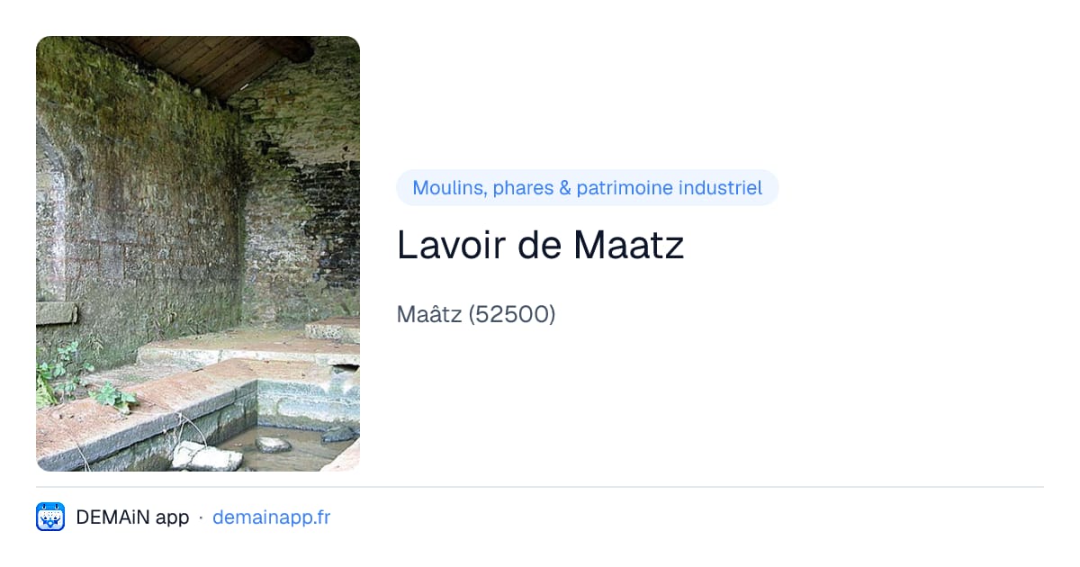 Lavoir de Maatz — Maâtz