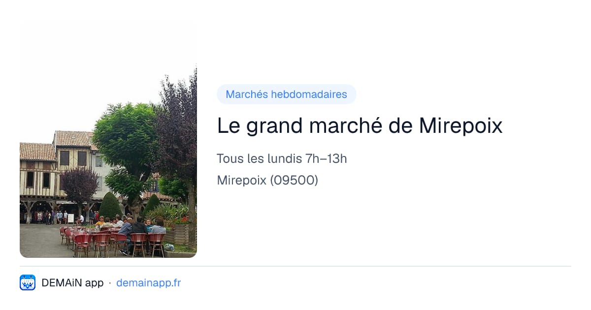 Le grand marché de Mirepoix — Mirepoix