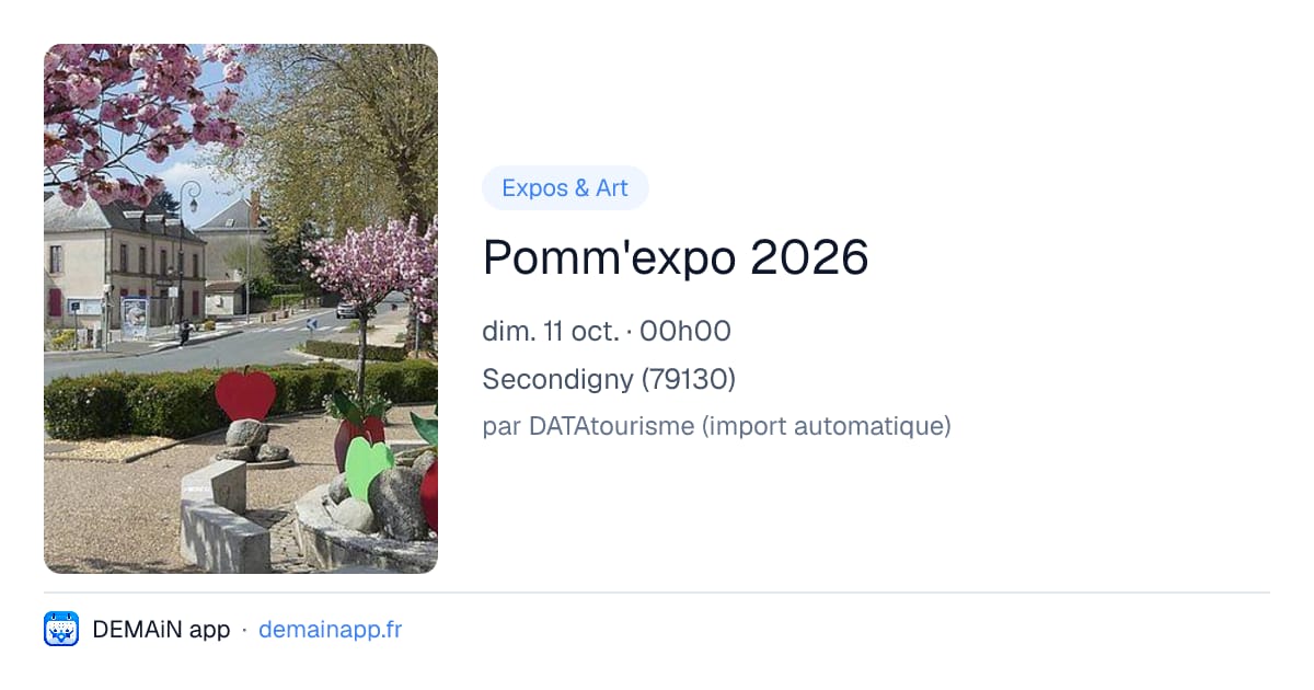 Pomm'expo 2026 — Secondigny