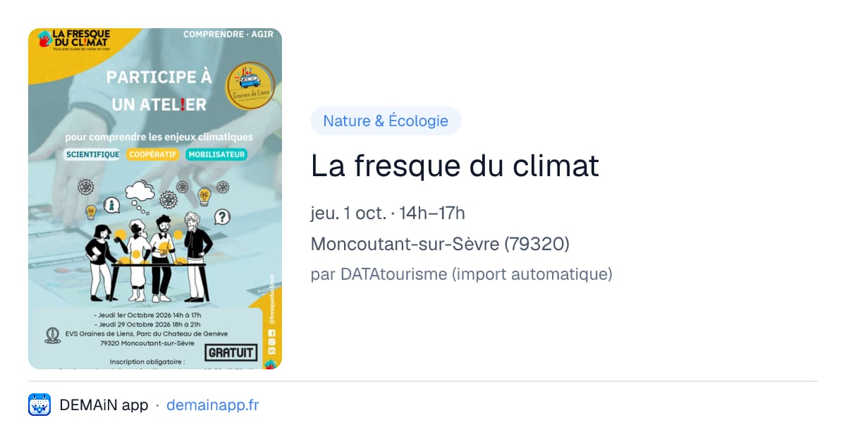 La fresque du climat — Moncoutant-sur-Sèvre