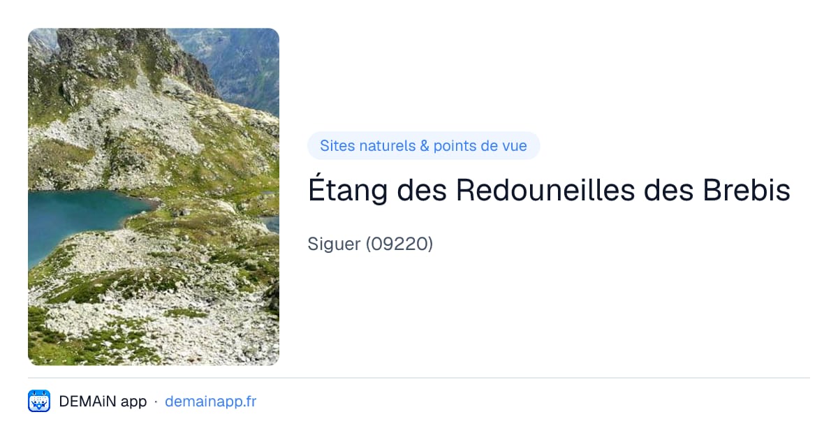 Étang des Redouneilles des Brebis — Siguer