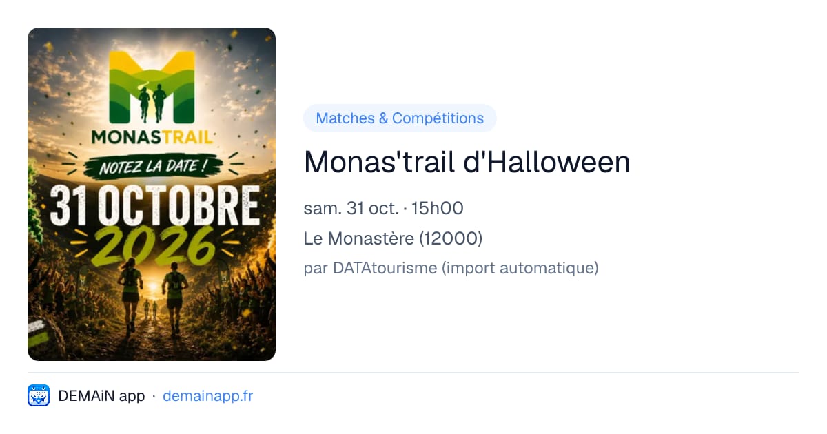 Monas'trail d'Halloween — Le Monastère