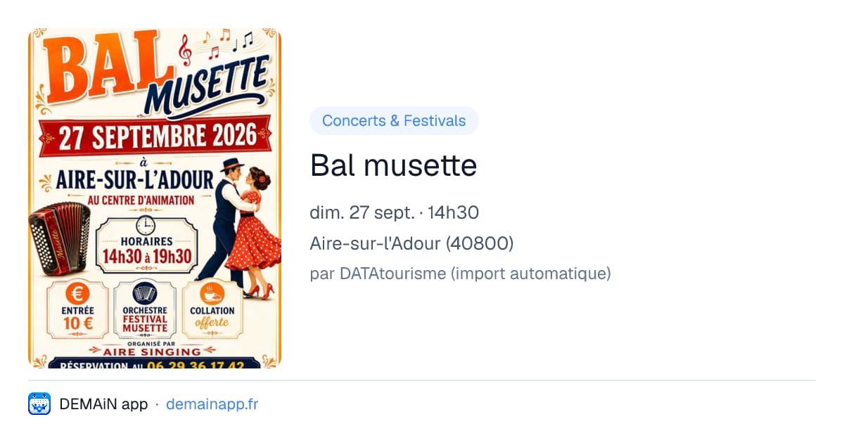 Bal musette — Aire-sur-l'Adour