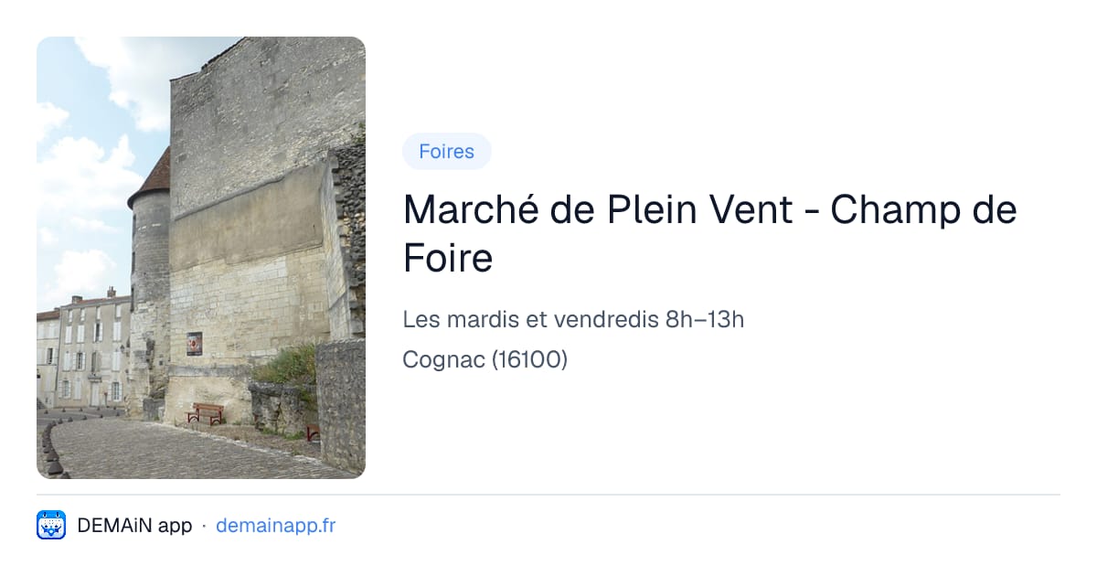 Marché de Plein Vent - Champ de Foire — Cognac