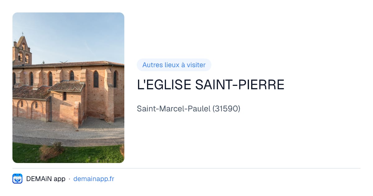 L'EGLISE SAINT-PIERRE — Saint-Marcel-Paulel
