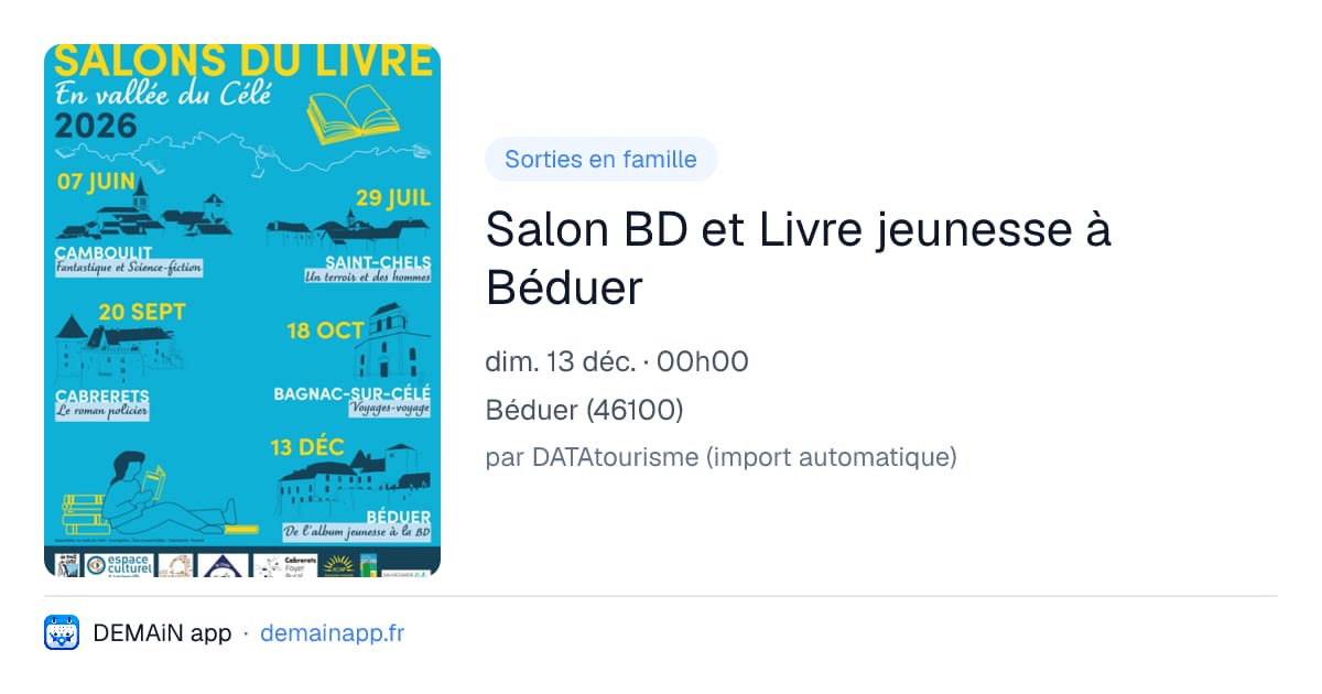 Salon BD et Livre jeunesse à Béduer — Béduer