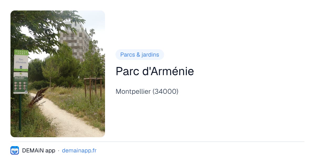 Parc d'Arménie — Montpellier