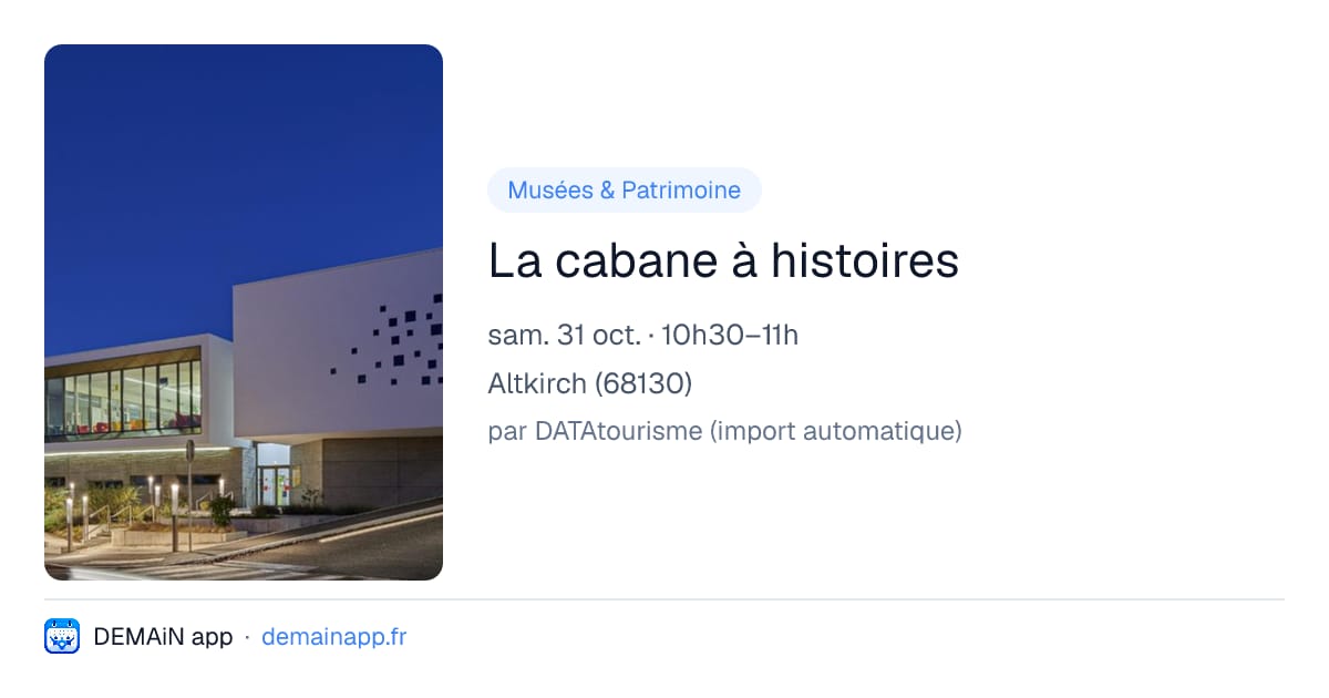 La cabane à histoires — Altkirch