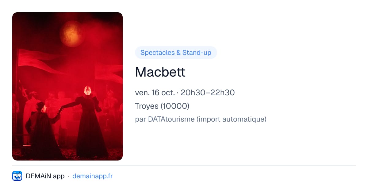 Macbett — Troyes