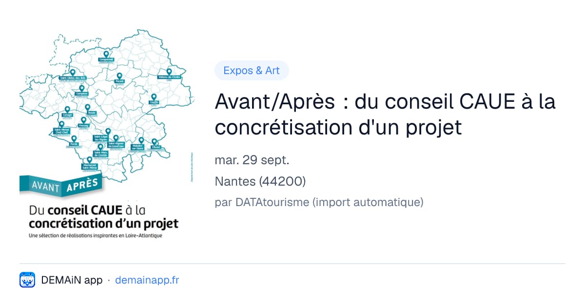 Avant/Après : du conseil CAUE à la concrétisation d'un projet — Nantes
