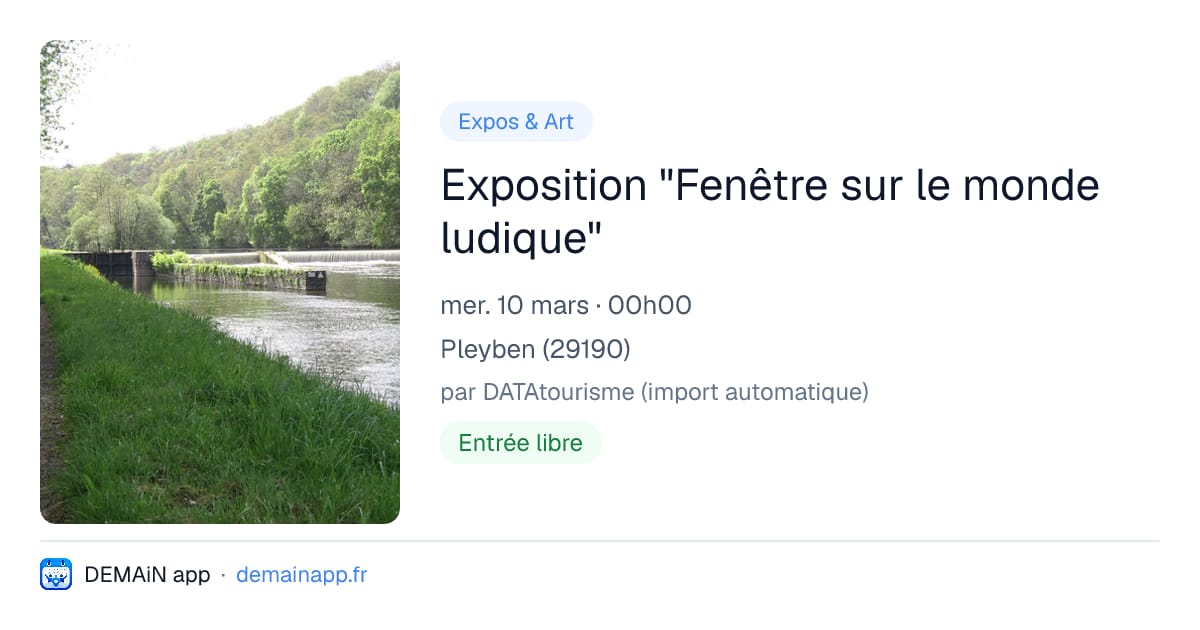 Exposition "Fenêtre sur le monde ludique" — Pleyben