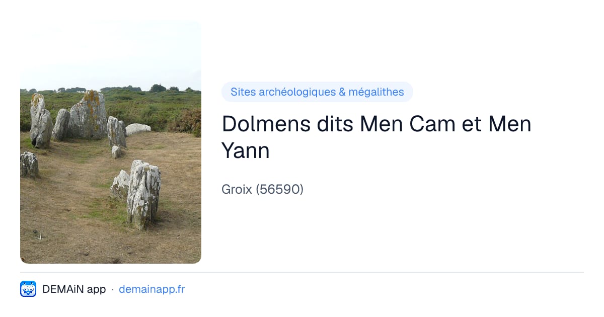Dolmens dits Men Cam et Men Yann — Groix