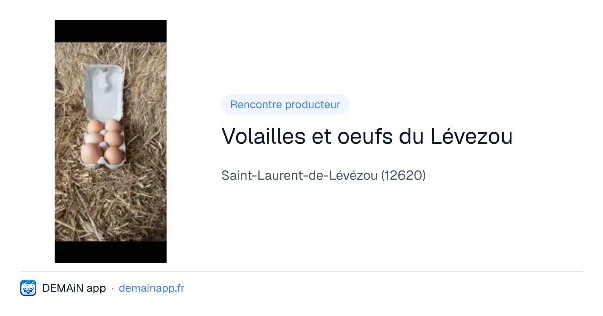 Volailles et oeufs du Lévezou — Saint-Laurent-de-Lévézou