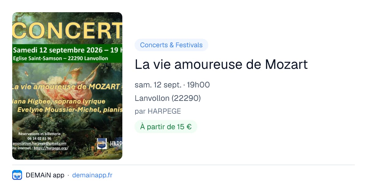 La vie amoureuse de Mozart — Lanvollon