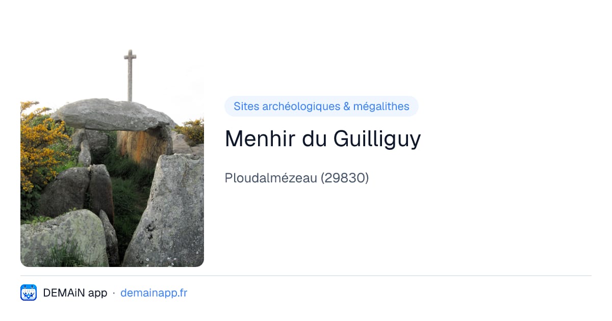 Menhir du Guilliguy — Ploudalmézeau