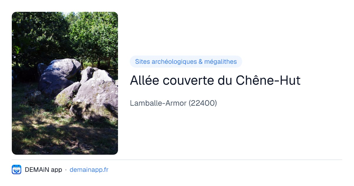 Allée couverte du Chêne-Hut — Lamballe-Armor