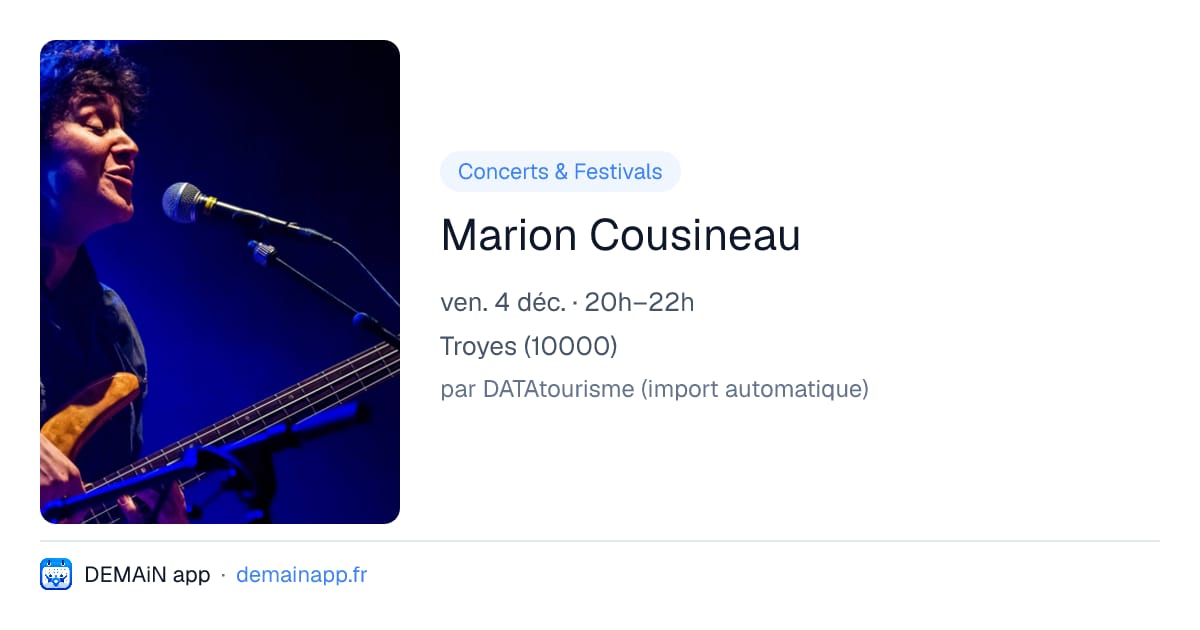 Marion Cousineau — Troyes