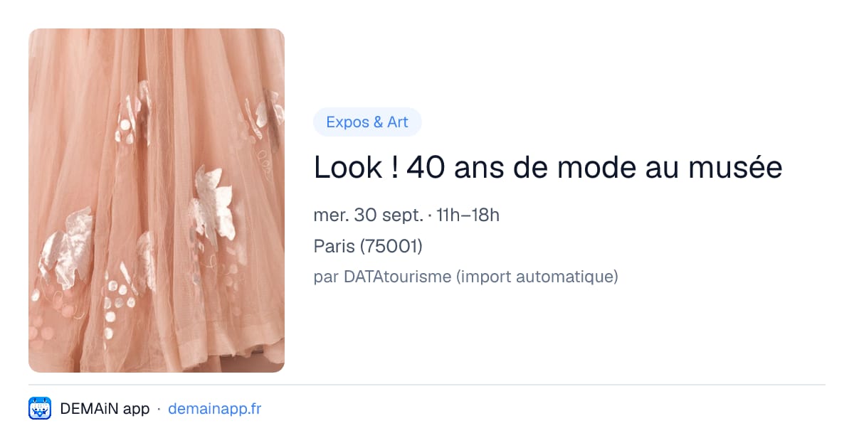 Look ! 40 ans de mode au musée — Paris