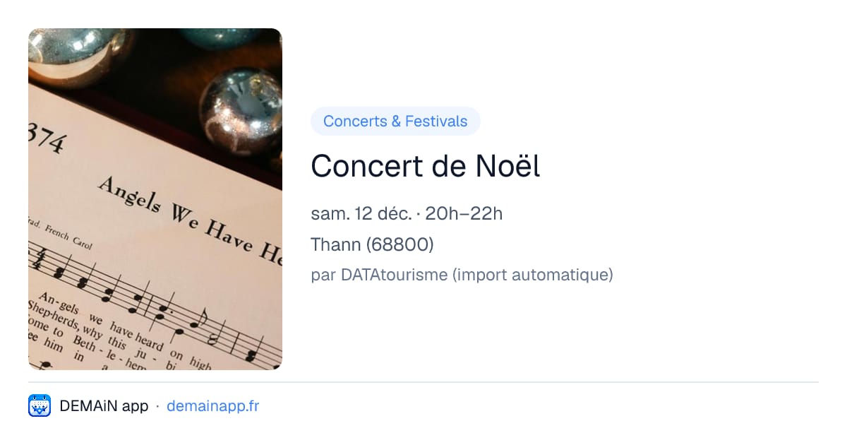 Concert de Noël — Thann