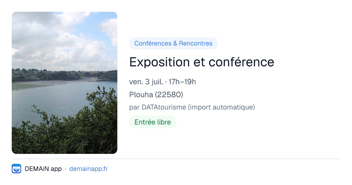 Exposition et conférence — Plouha